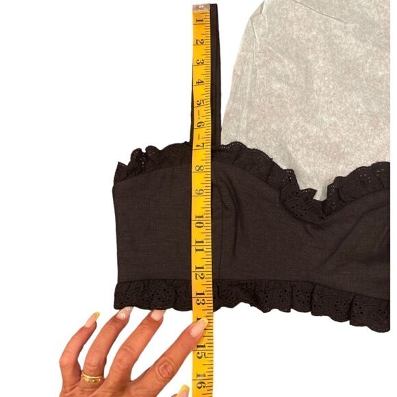 NEW Lovers + Friends Tracy Cropped Top In Black.Size M - Picture 11 of 11